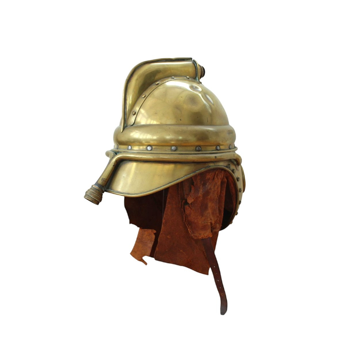 French Pompiers 1893 Model "casassa" Breathing Helmet-photo-1