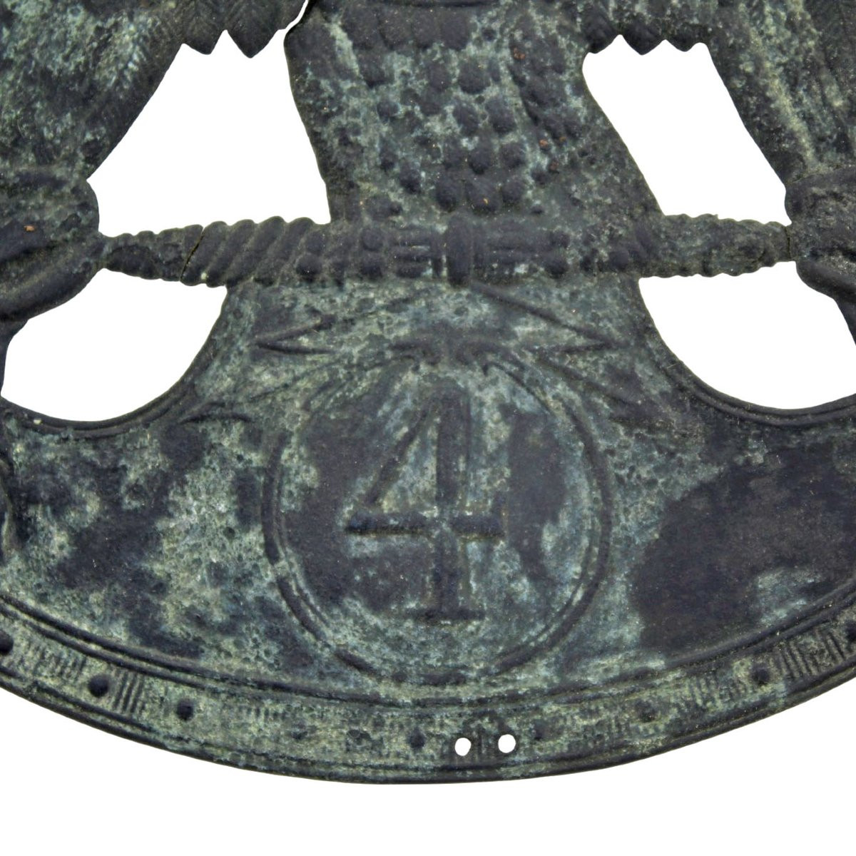 Shako Plate Of The 4th Regiment Of The French Army Of Italy, 1810-photo-2