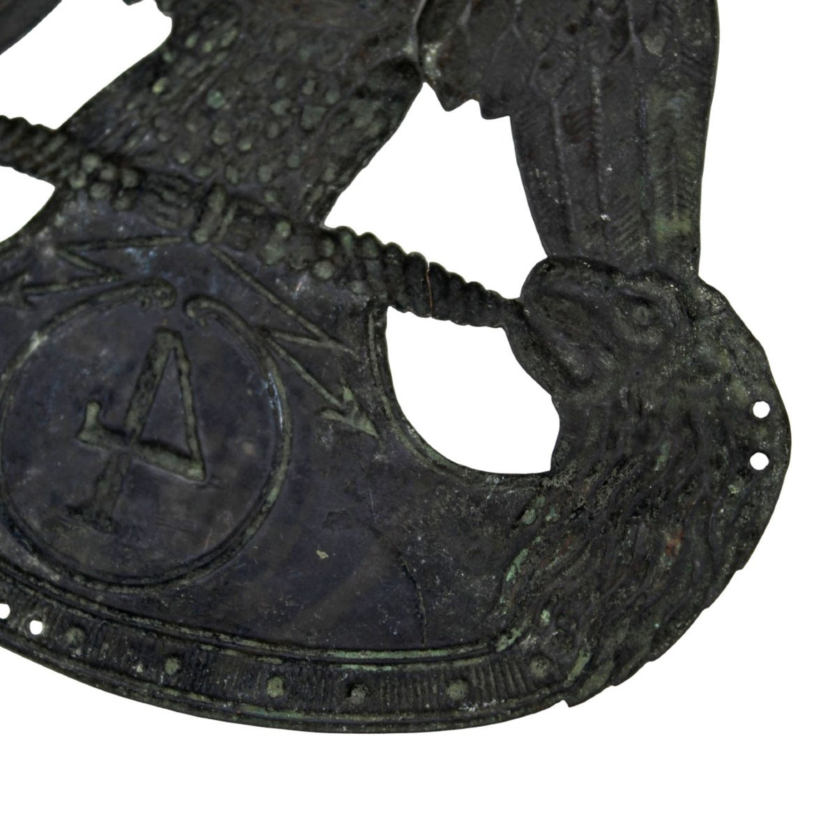 Shako Plate Of The 4th Regiment Of The French Army Of Italy, 1810-photo-2