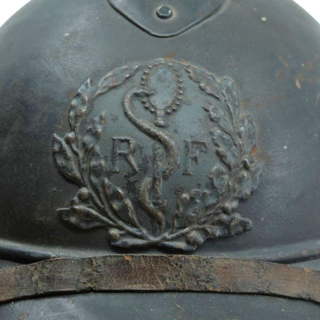 Casque médical Français Adrian de la Première Guerre mondiale-photo-2
