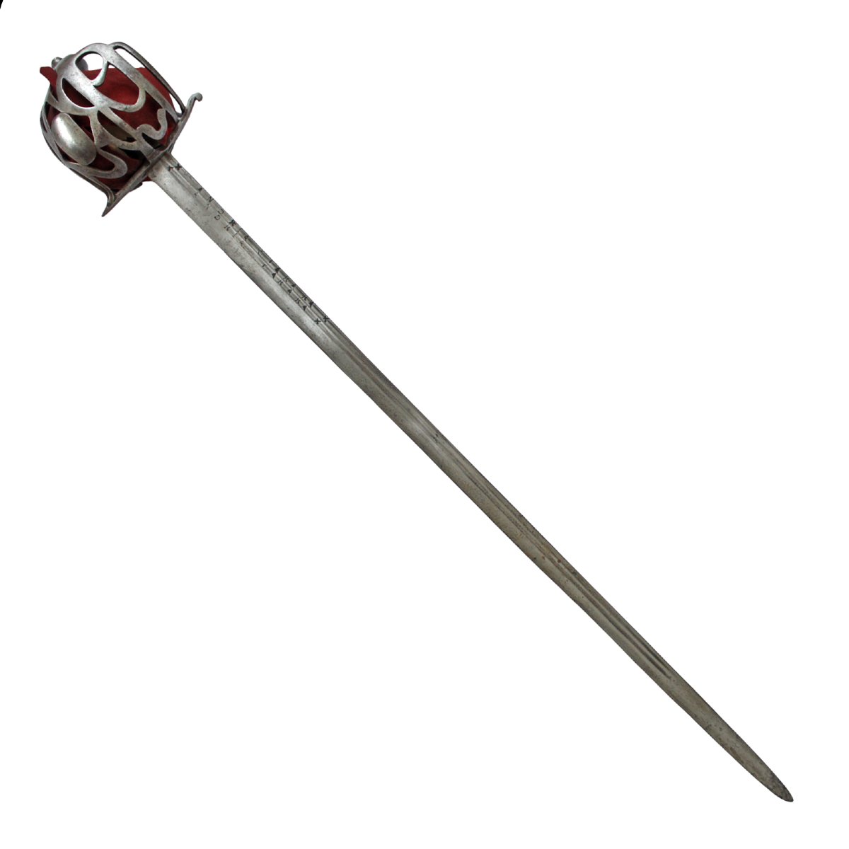  Scottish Officer's Ribbon Hilt Basket Sword -photo-2