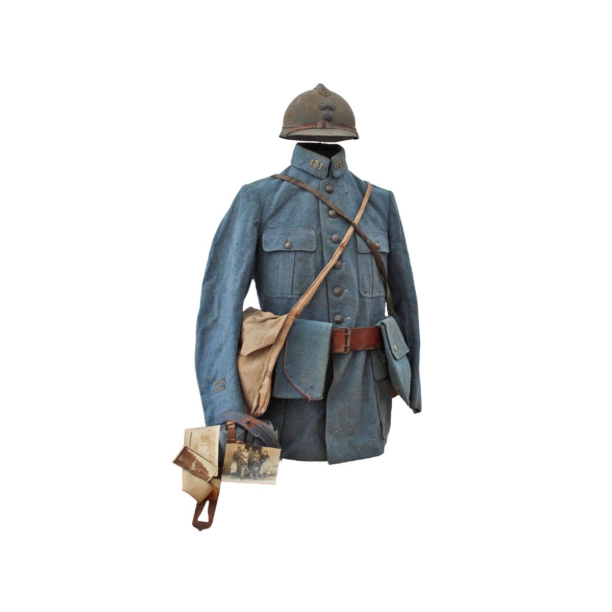 A Collection Of Identified French Infantry Uniforms From World War I