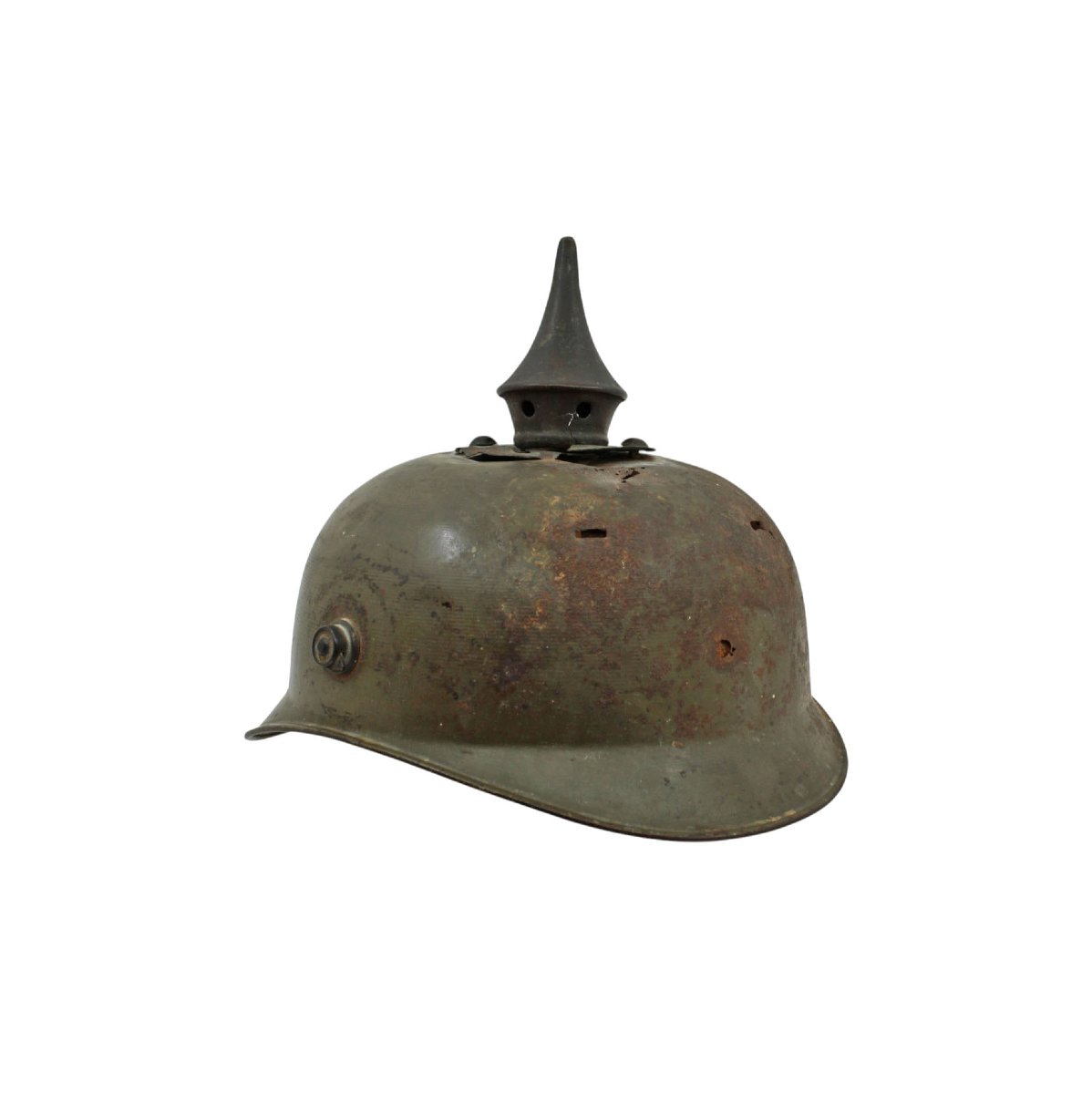 Ersatz Steel-spiked Helmet From Imperial Germany During World War I