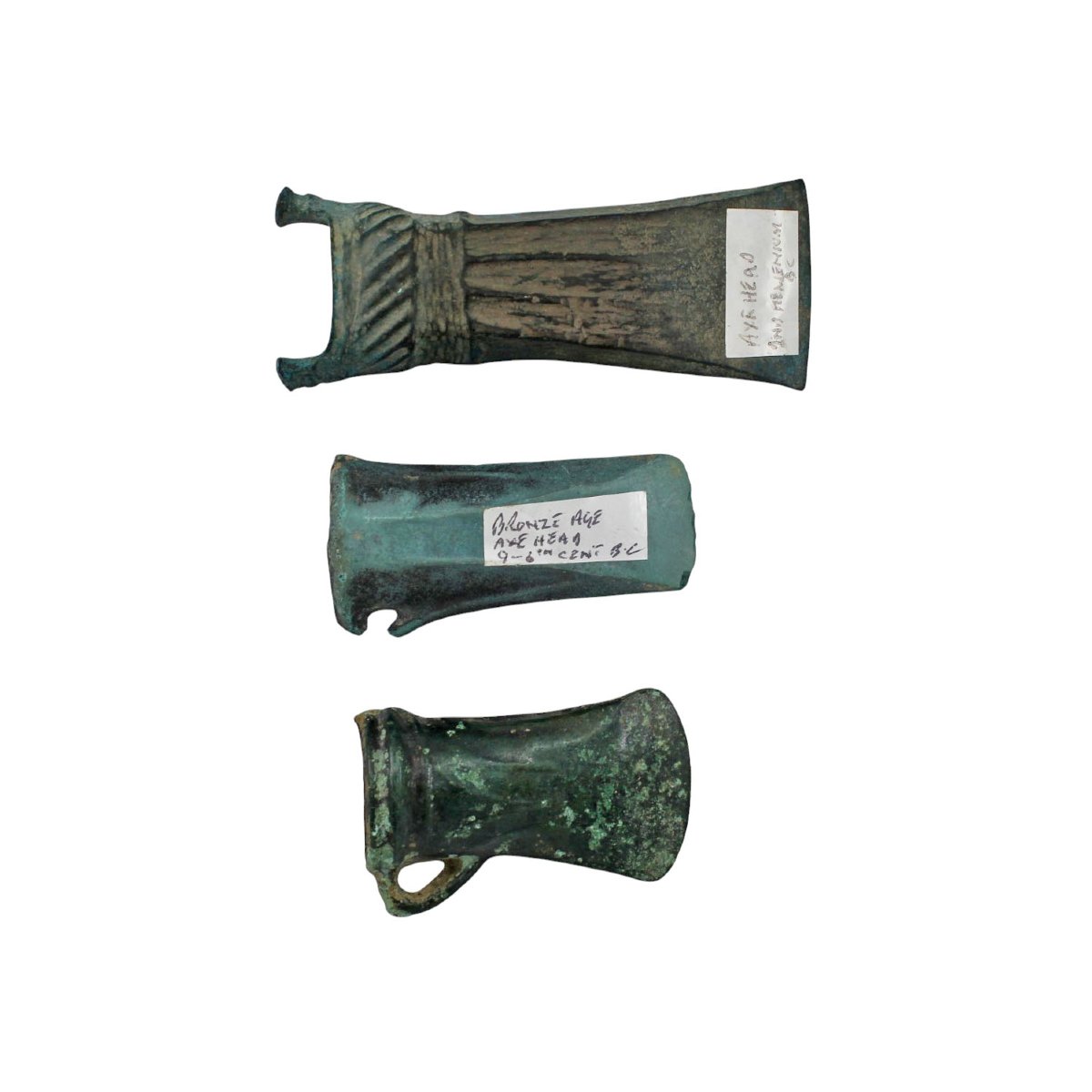 Trois têtes de hache de l'âge du bronze-photo-2