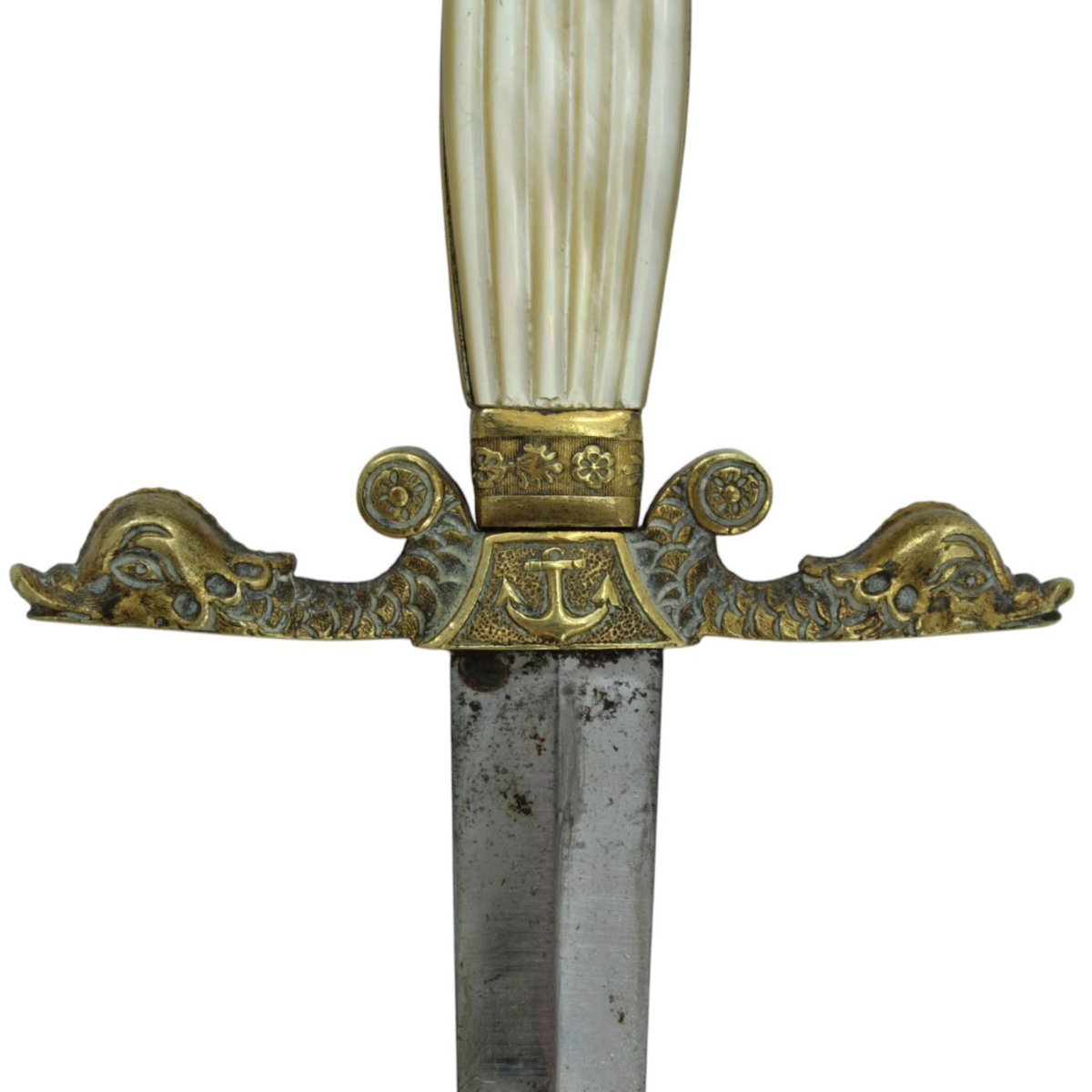 Poignard d'officier de marine de la Restauration Française-photo-3