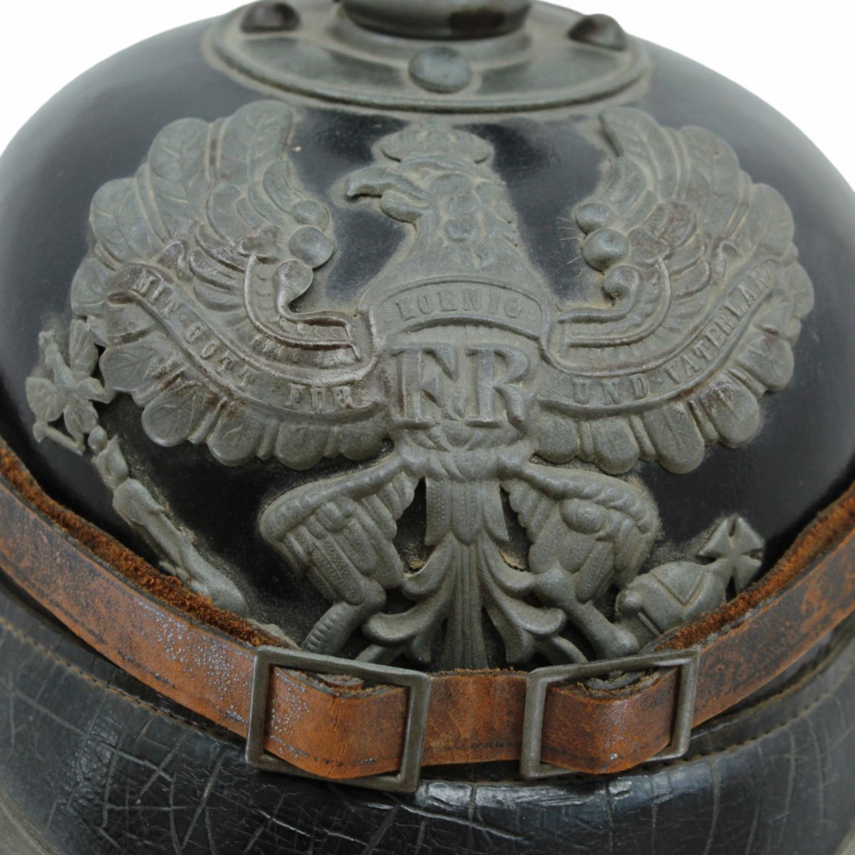 Prussian Pioneer Helmet With Spike From World War I-photo-2
