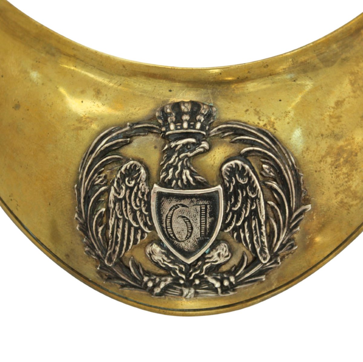 French First Empire Infantry Officer's Gorget-photo-2