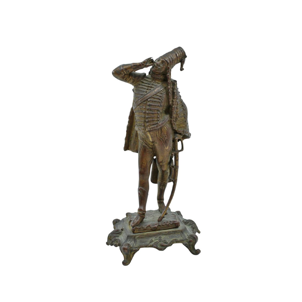 French Revolutionary Hussar Bronze Figure