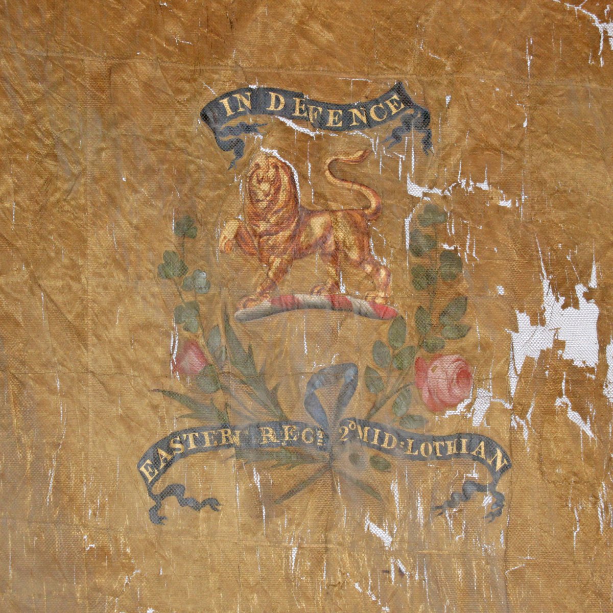 Drapeau du roi et Régiment des Volontaires Britanniques du Midlothian-photo-3