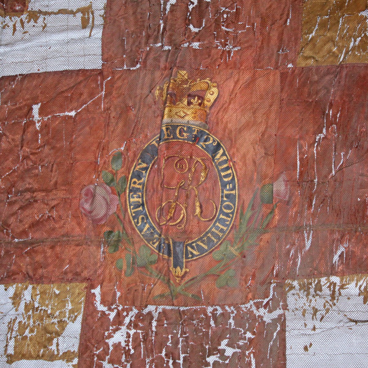 Drapeau du roi et Régiment des Volontaires Britanniques du Midlothian-photo-4