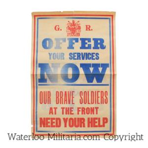 First World War British Recruitment Poster