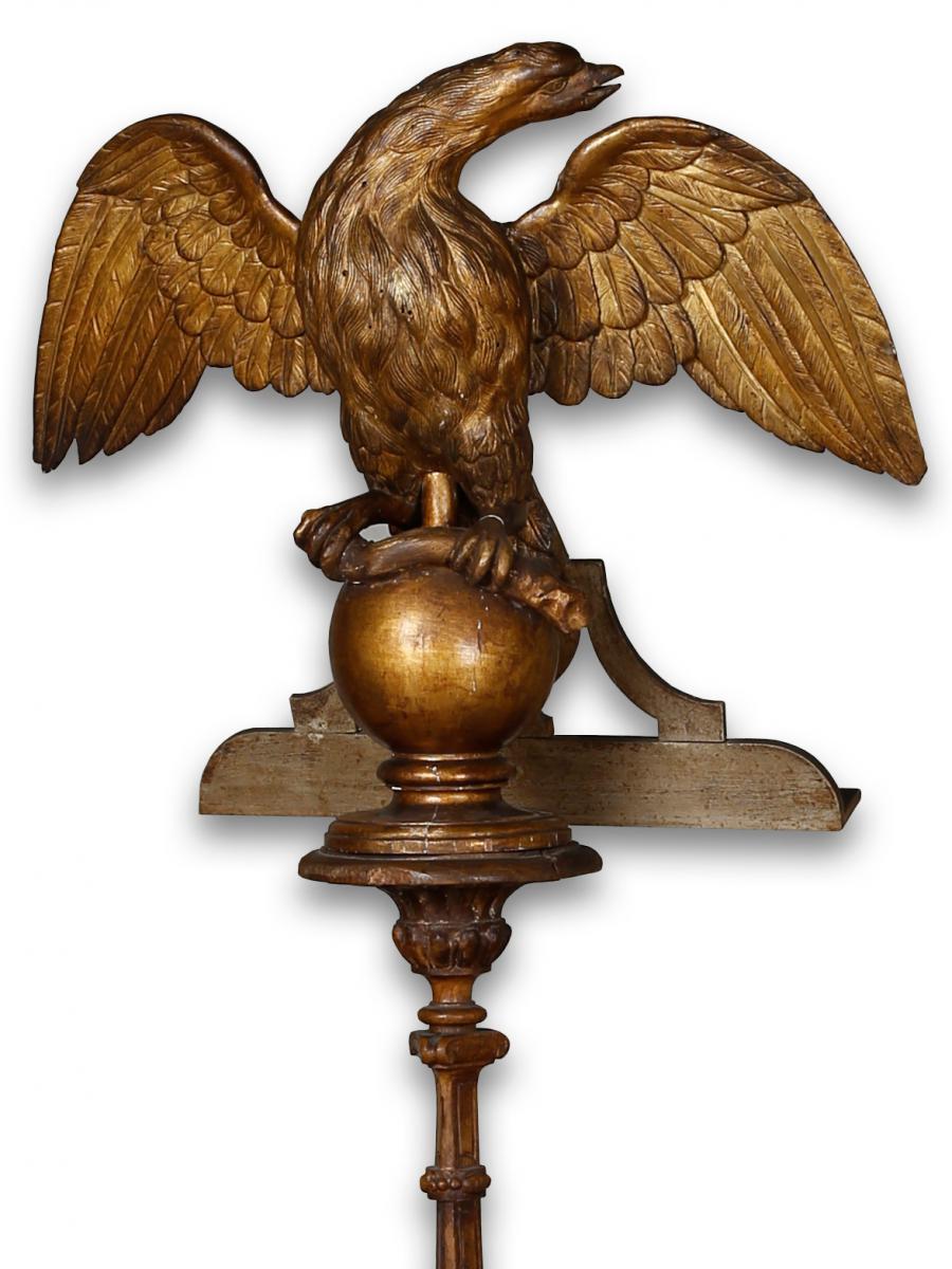 On The Lectern Louis XIV (late XVII & XVIII From Home) In Form On Eagle Wings To Deployed