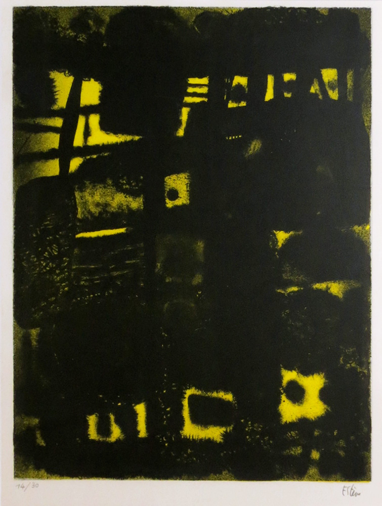 ESTÈVE Maurice, Nuit jaune et noire (1968) Lithographie signée et numérotée au crayon 14/30-photo-2
