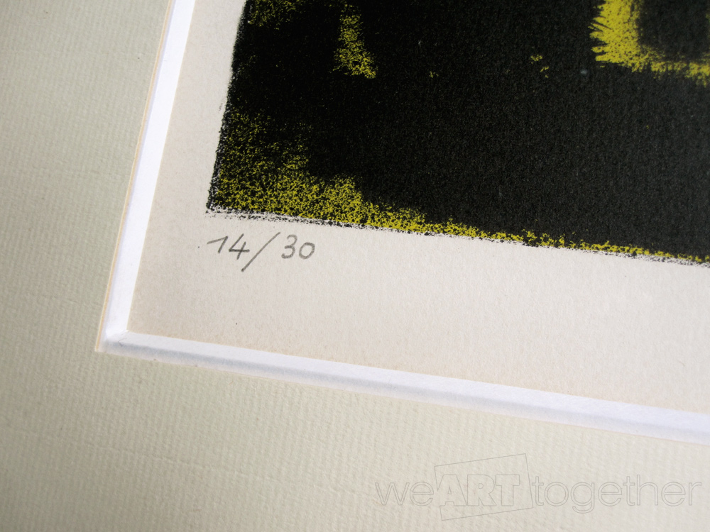 ESTÈVE Maurice, Nuit jaune et noire (1968) Lithographie signée et numérotée au crayon 14/30-photo-3