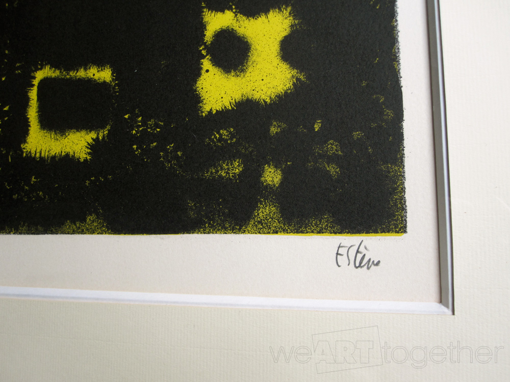 Maurice Esteve, Yellow And Black Night (1968) Lithograph Signed And Numbered 14/30 On Pencil-photo-4