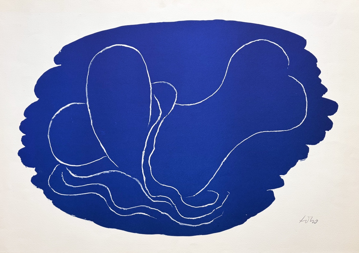 BALTASAR LOBO, Étude de nu abstraite, Lithographie originale numérotée et signée