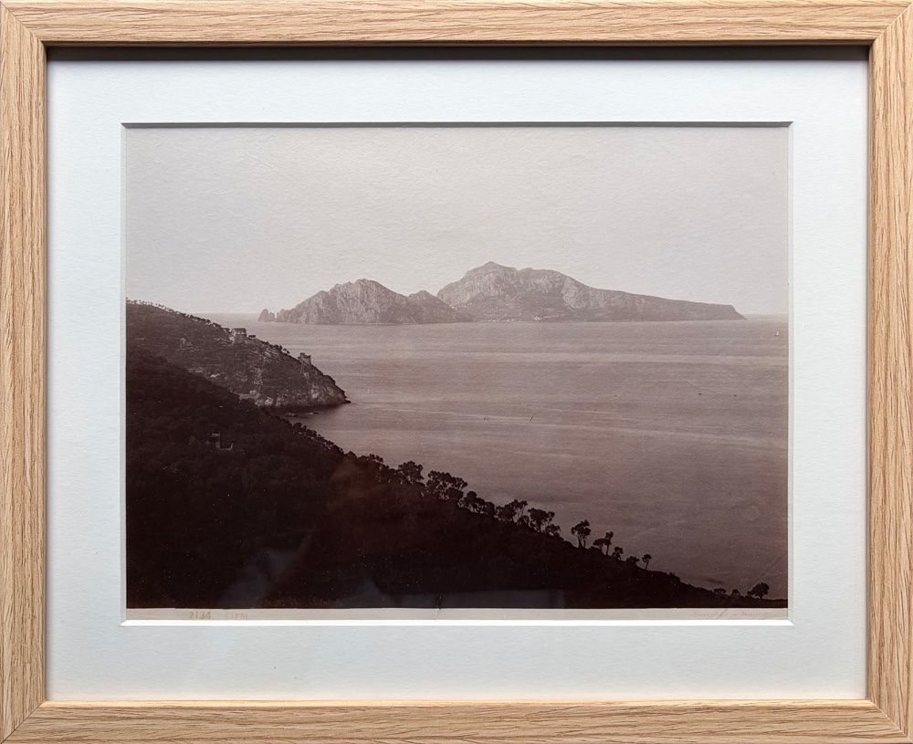Giorgio Sommer, Capri No. 2134 Albumin Print Between 1870 And 1890 Numbered, Titled, And Signed