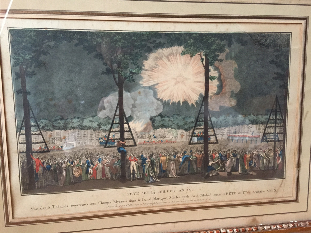 Watercolor Engraving Period Consulate, Feast Of July 14th Year Ix, Freemasonry (symbolic)-photo-2