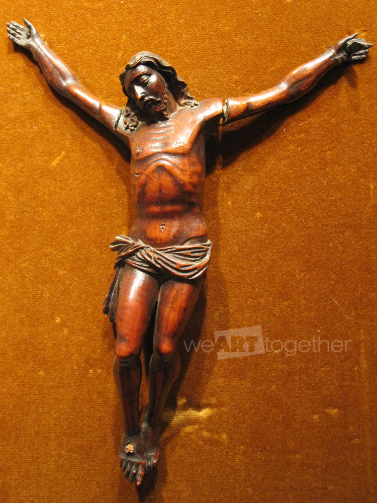 Christ en buis sculpté Haute époque XVIIème