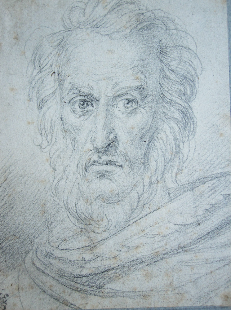 Portraits Of Two Men Of Quality, French School Drawing From XIXth Century-photo-2
