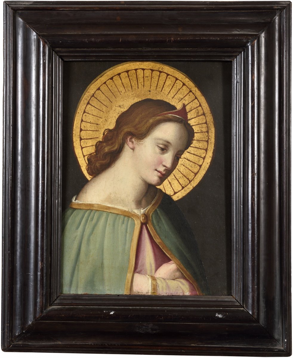 Ange de l’Annonciation, Ecole italienne XVIIe, ec. ou atelier d’Alessandro ALLORI (1535-1607)