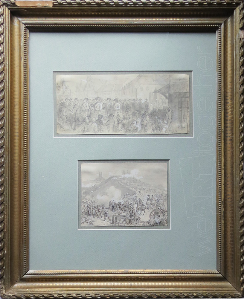 Henri Félix Emmanuel Philippoteaux, Parade Military & Battle Scene Napoleonic Empire-photo-2