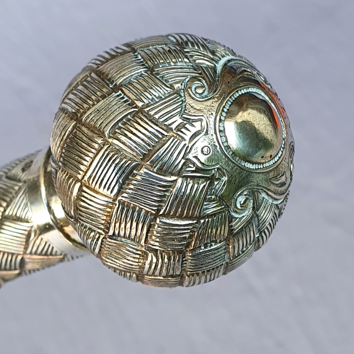 Canne ancienne de collection à système de montre dite « Holuska », vers 1885-photo-2