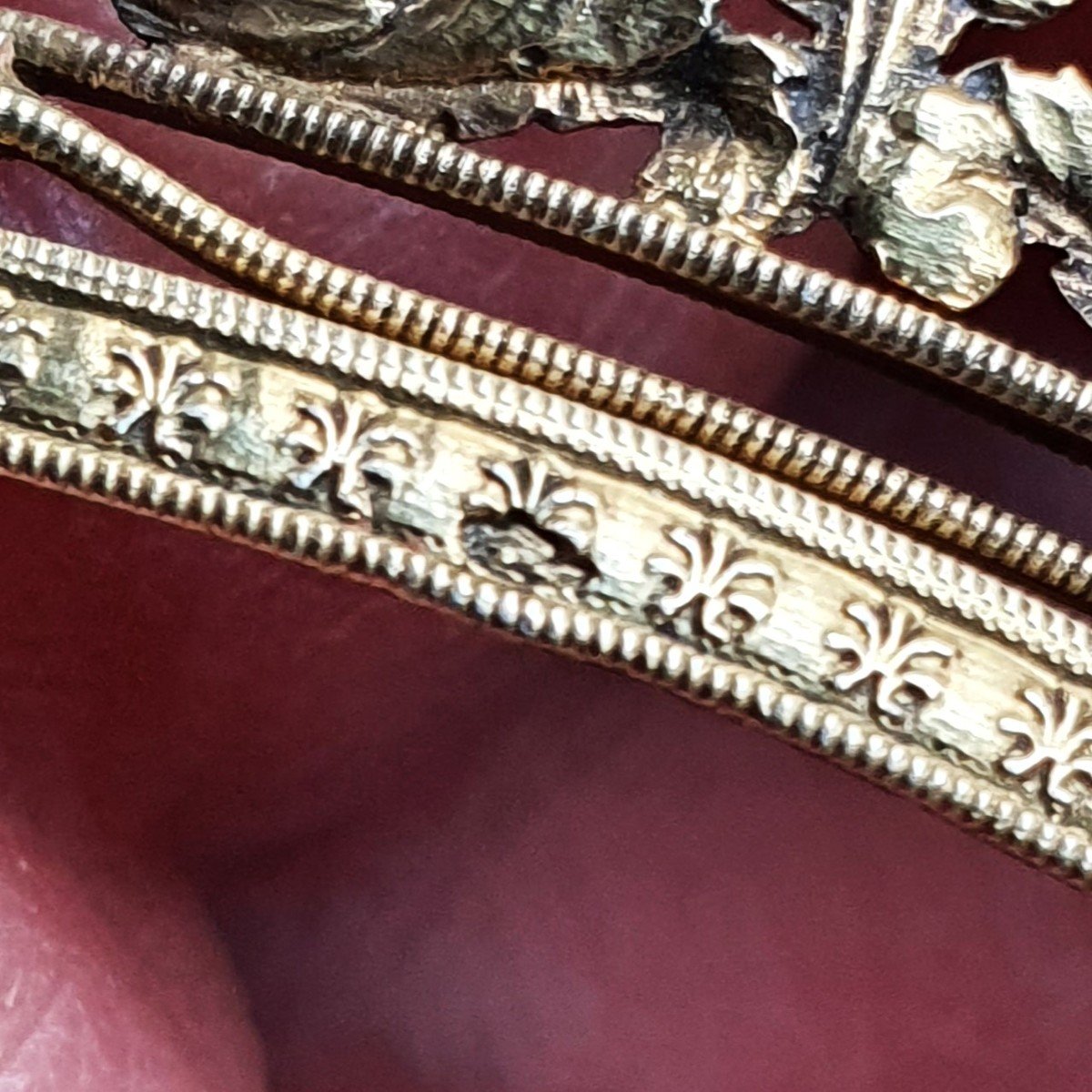 Diadème de cheveux en argent, peigne, époque Empire-photo-4
