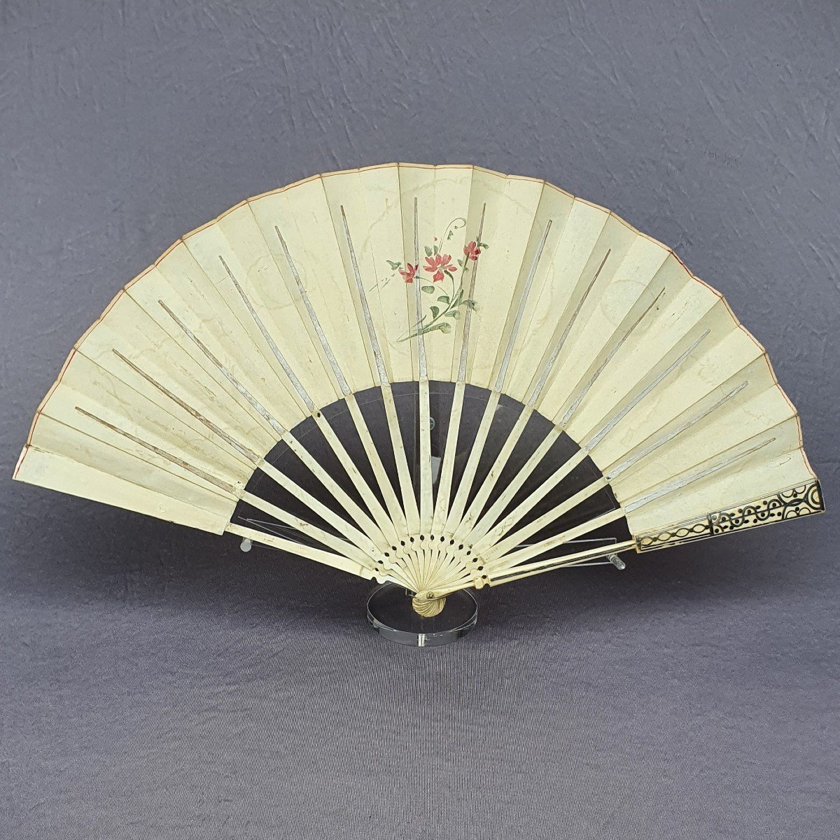 Antique Fan, Louis XVI Period, Circa 1780-photo-2