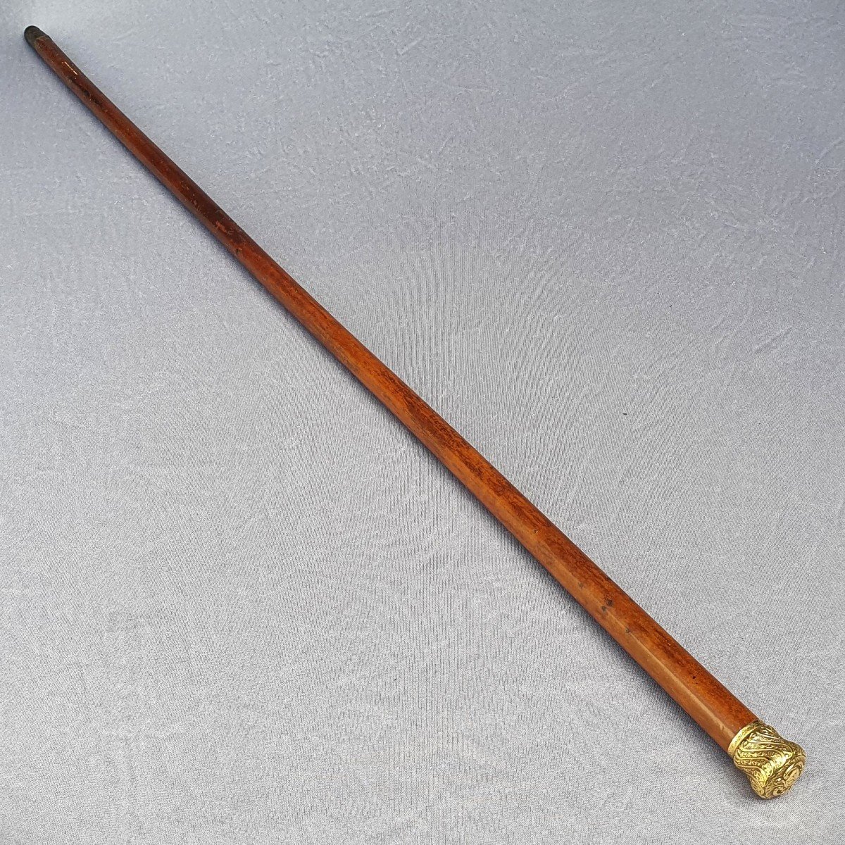 Canne de dandy pommeau or 18 k gravé nom de son propriétaire à Rochefort AM-photo-3