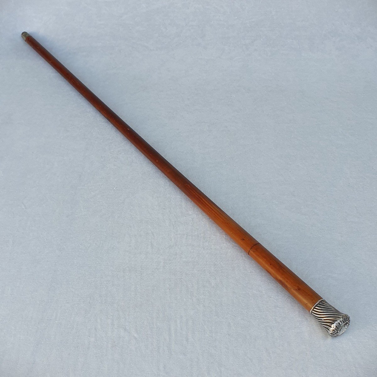 Sword Cane With Silver Pommel, Toledo Blade, Opening System Called “1/4 Turn”-photo-4
