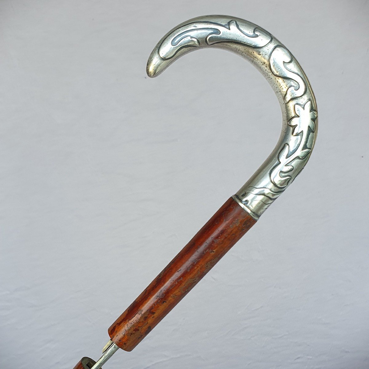 Sword Cane, Dagger Cane, 1/4 Turn Opening System, Silver Handle-photo-3