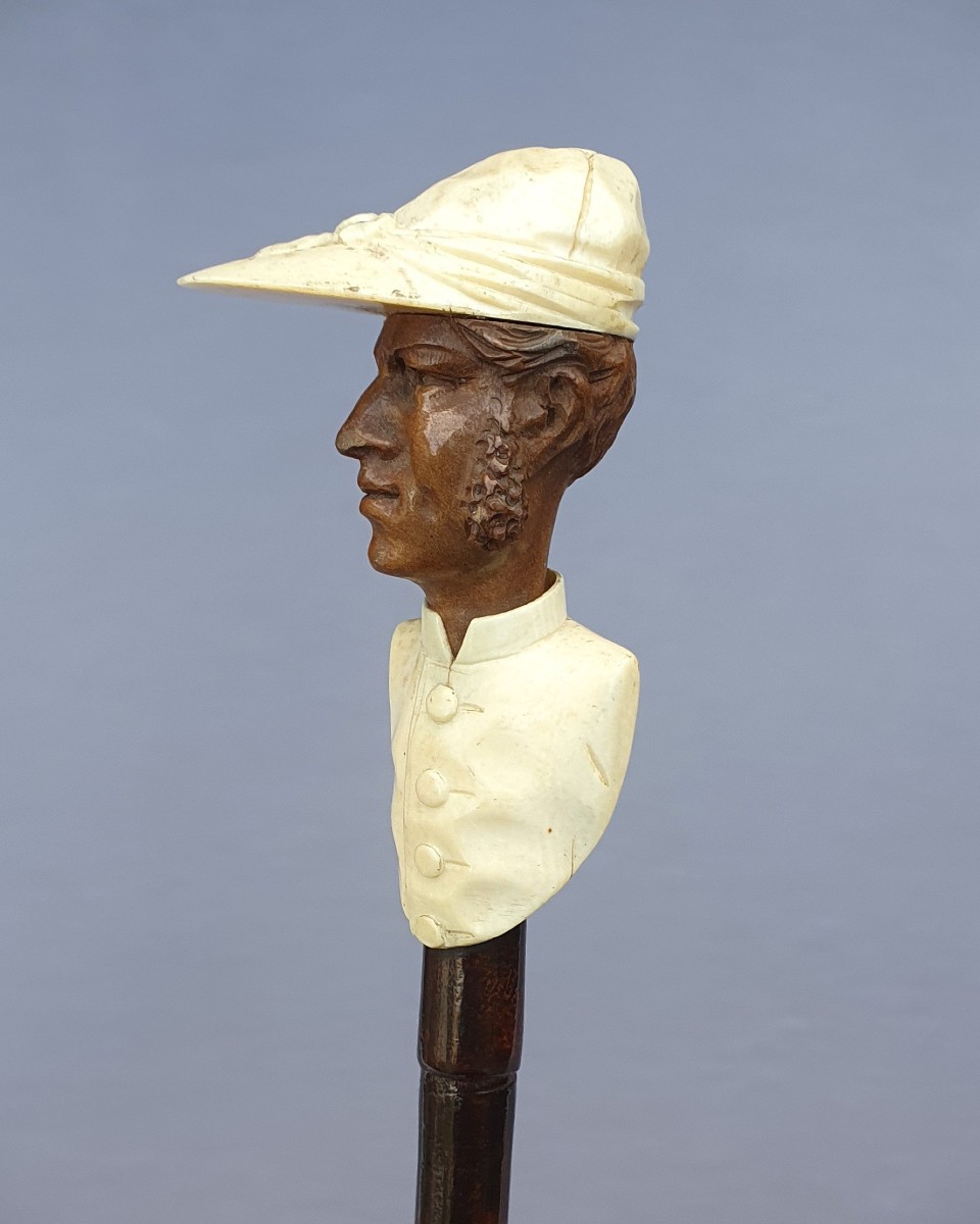 Jockey Cane, Horse Riding, Circa 1900