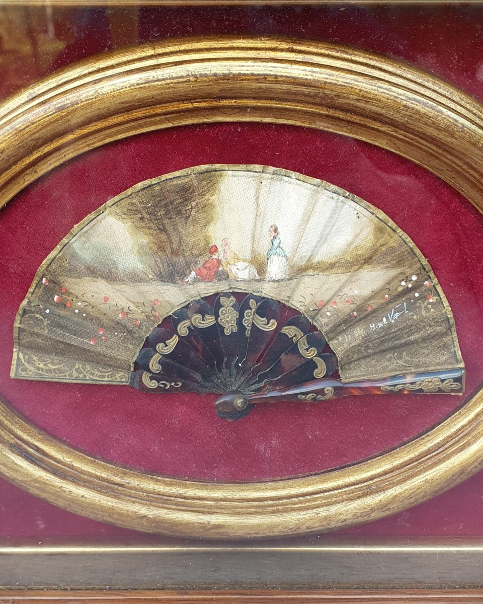 Miniature Fan, Doll's Fan, Circa 1910-photo-2