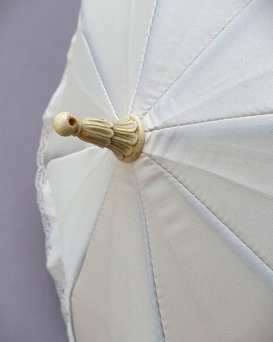 Antique Umbrella, Very Good Condition, Usable For Weddings Or Historical Reenactments, Circa 18-photo-2