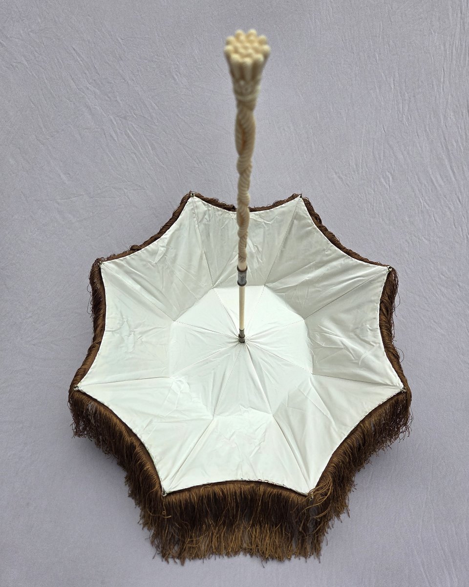 Antique Umbrella, Good Condition, Suitable For Weddings, Historical Reenactments, Circa 1850-photo-4