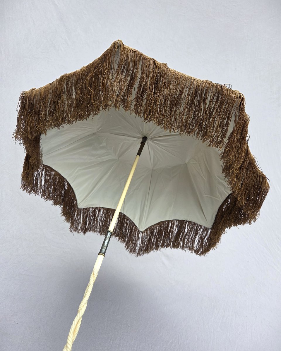 Antique Umbrella, Good Condition, Suitable For Weddings, Historical Reenactments, Circa 1850-photo-3