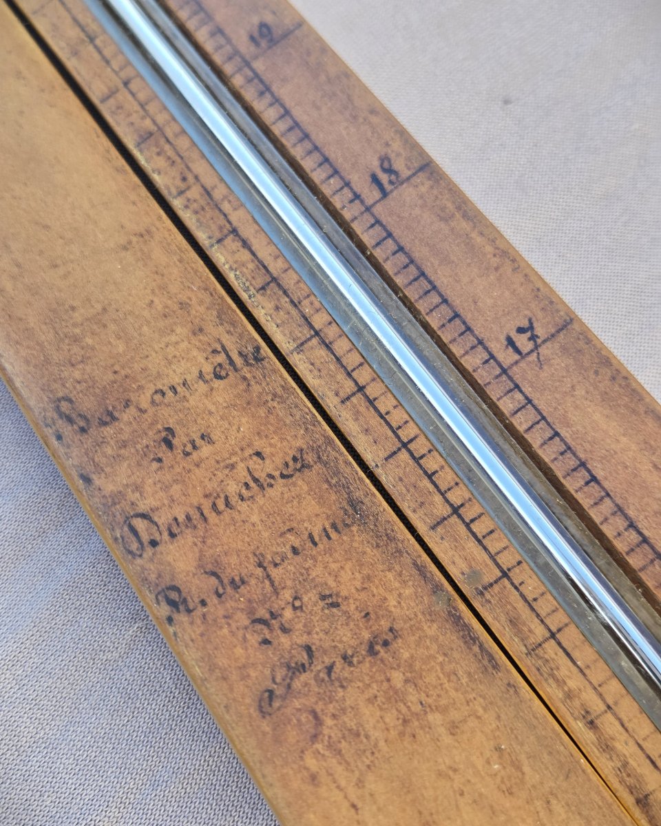 Canne ancienne à système du 18e siècle, baromètre, collection Madeleine Gely-photo-4