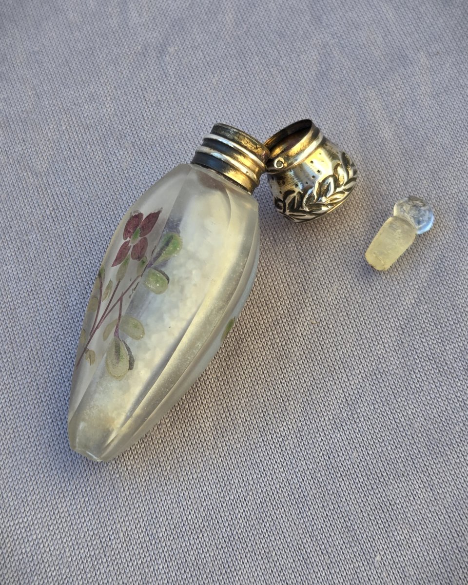 Flacon à sels XIXe dans son écrin-photo-4