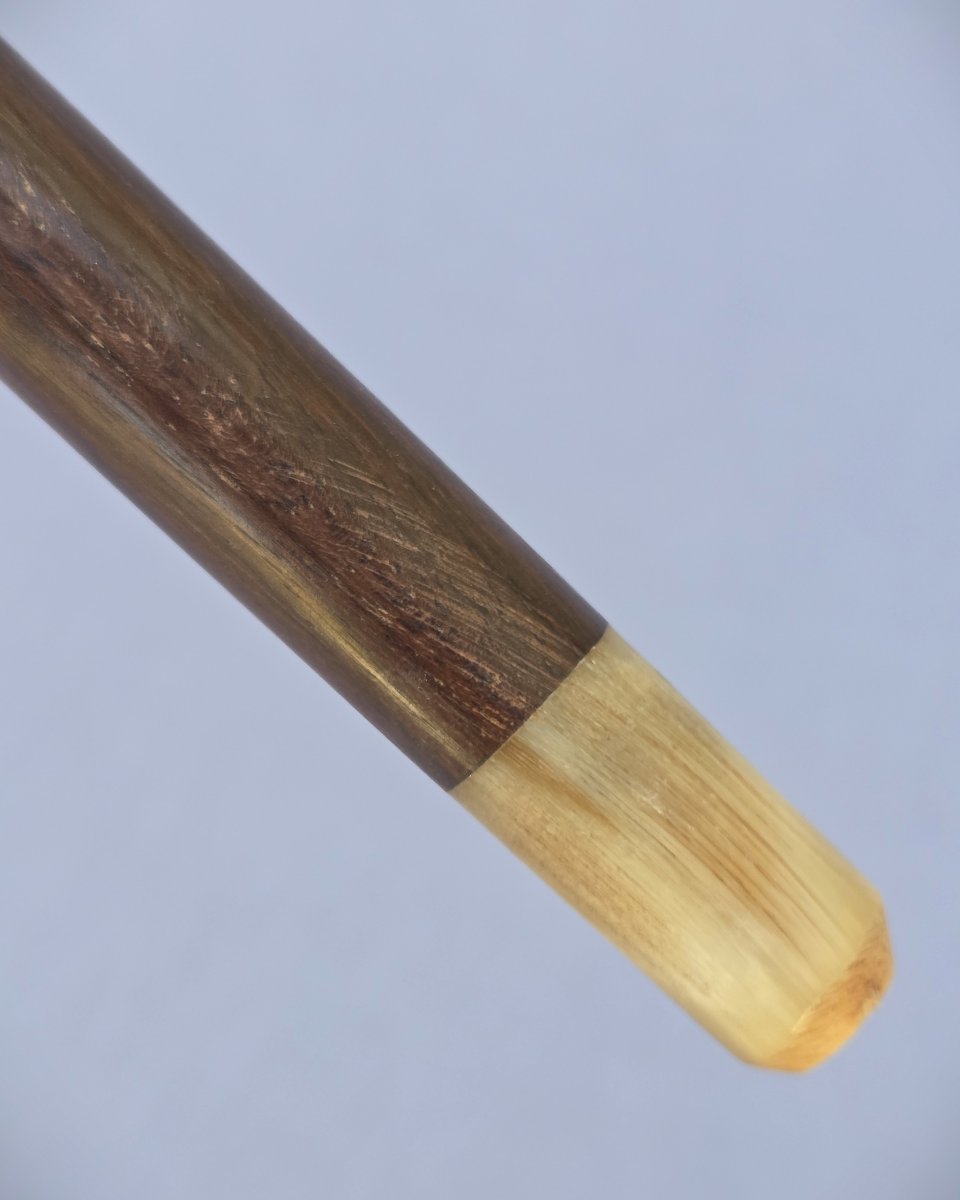 Monoxylous Walking Stick Made Of Precious Wood, Macassar Ebony-photo-4