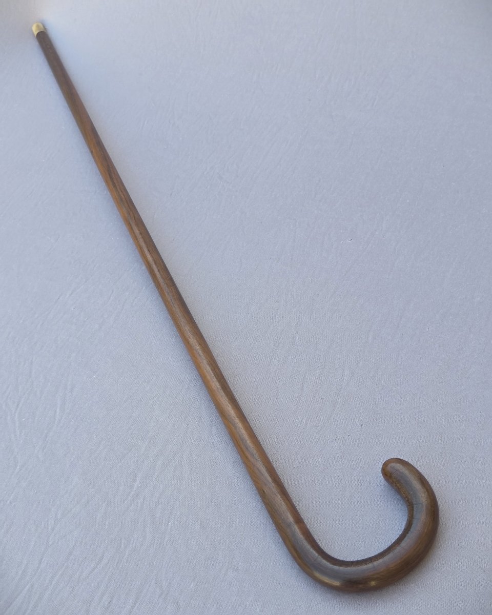 Monoxylous Walking Stick Made Of Precious Wood, Macassar Ebony-photo-1