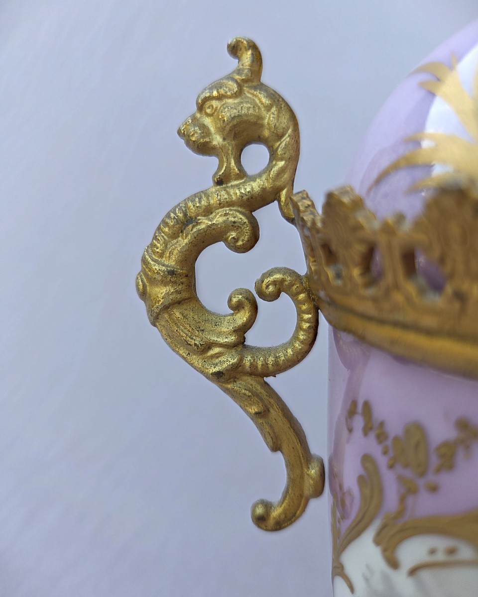Covered Pot In Sèvres Porcelain And Gilt Bronze, Tuileries Castle-photo-4