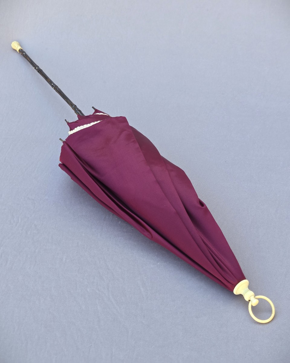 Antique Umbrella, Very Good Condition, Suitable For Weddings, Historical Reenactments, 1870-photo-1
