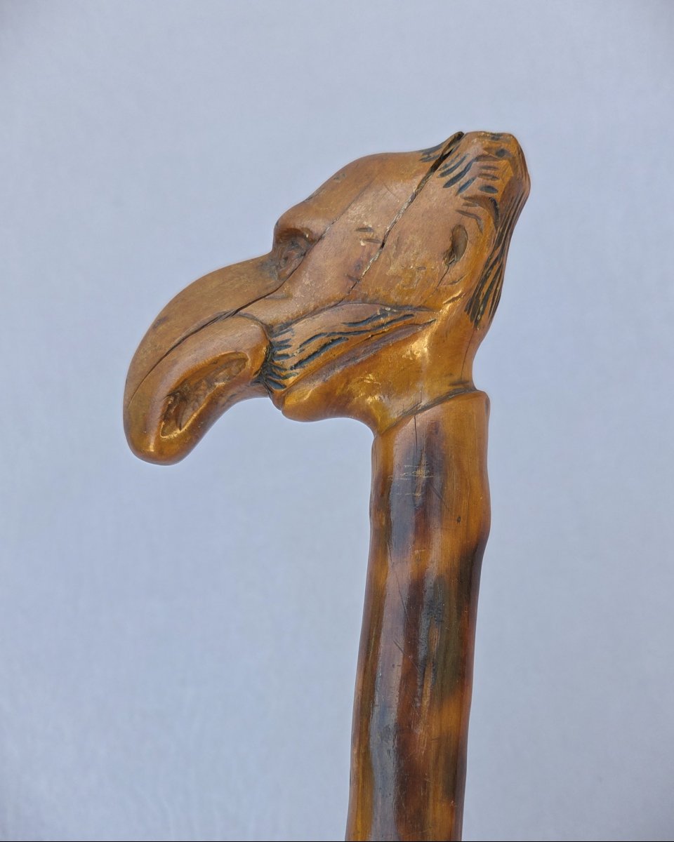 Folk Art Cane, Also Known As An Antisemitic "opinion" Cane-photo-2