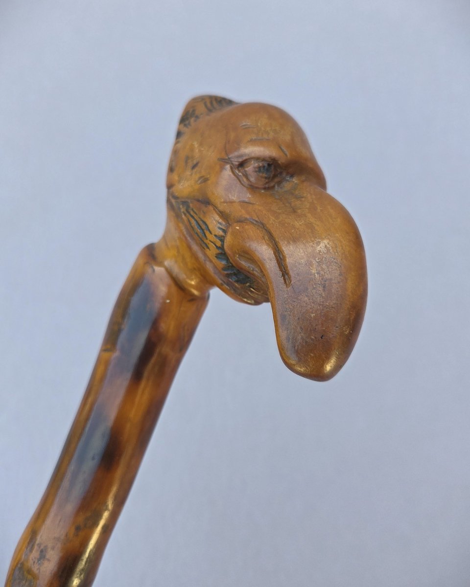 Folk Art Cane, Also Known As An Antisemitic "opinion" Cane-photo-3