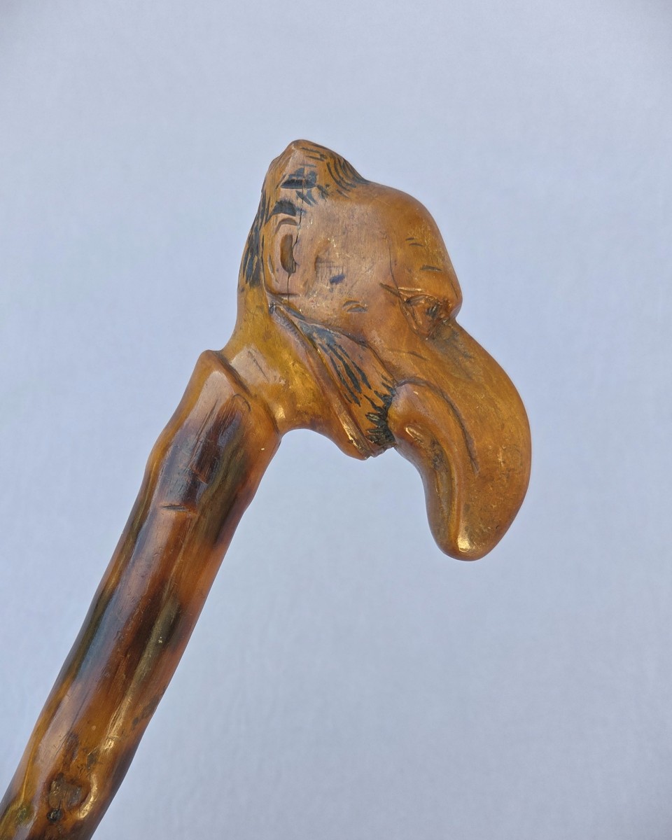 Folk Art Cane, Also Known As An Antisemitic "opinion" Cane