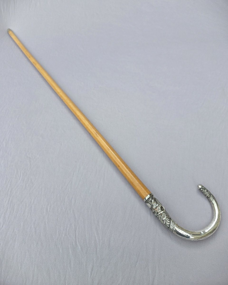 Antique Cane With Dragon Knob - Asia, Early 20th Century-photo-3