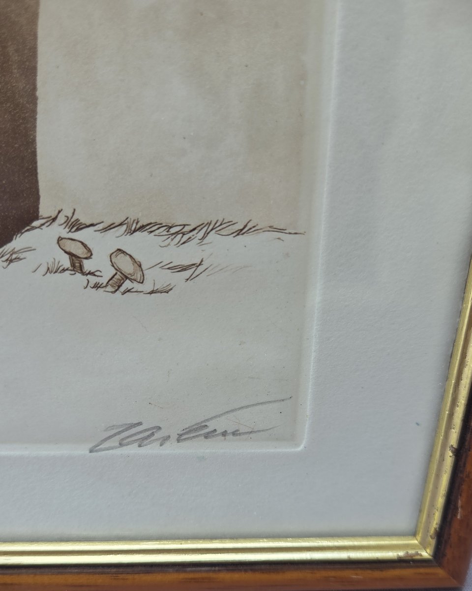 Deux gravures humoristiques, Les chiens de Paris, Boris O’Klein 1893 – 1985  -photo-2