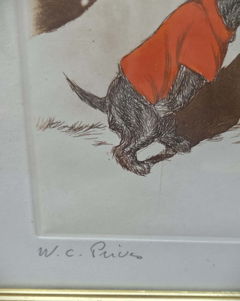 Deux gravures humoristiques, Les chiens de Paris, Boris O’Klein 1893 – 1985  -photo-3