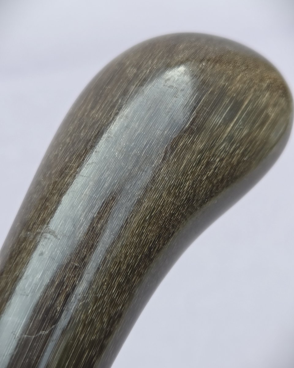 Strong Cane With Brown Horn Knob And Rosewood Shaft-photo-2